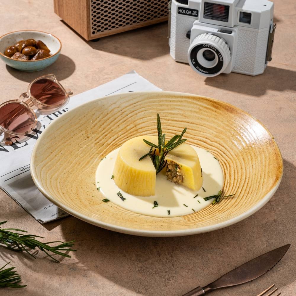 Porcini e Taleggio Polenta